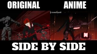 RWBY Black Trailer: Original Vs Anime Comparison (re-upload)