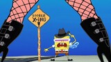 Children's songs change to rock and roll, and the feeling changes in an instant. SpongeBob changes f