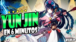 YUN JIN BUILD EN 6 MINUTOS 🔥💙 - Guía build Yunjin - Genshin Impact