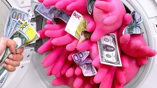 Stop-motion animation | Horror warning, washing machines have turned into money! This video is a war