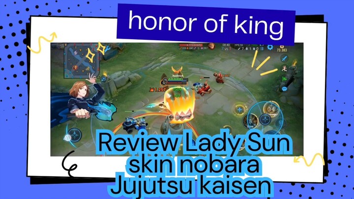 Honor of king - review lady sun skin nobara Jujutsu kaisen