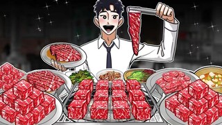 [موكبانج متحرك] بعد الانتهاء من العمل، أتناول الشواء الكوري، وأضلاع اللحم البقري، ولحم بطن اللحم الب