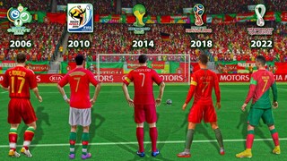 Cristiano Ronaldo Penalty Kicks FIFA World Cup | 2006, 2010, 2014, 2018 & 2022