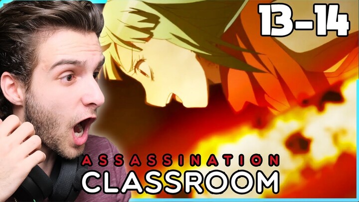 The CRAZIEST TWIST | Assassination Classroom Season 2 Episode 13 and 14 Blind Reaction