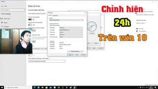 Cách chỉnh hiển thị 24h trên máy tính win 10