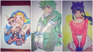 drawing with acrylic marker