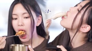 五分钟纯享看Hyein吃东西，看饿了！