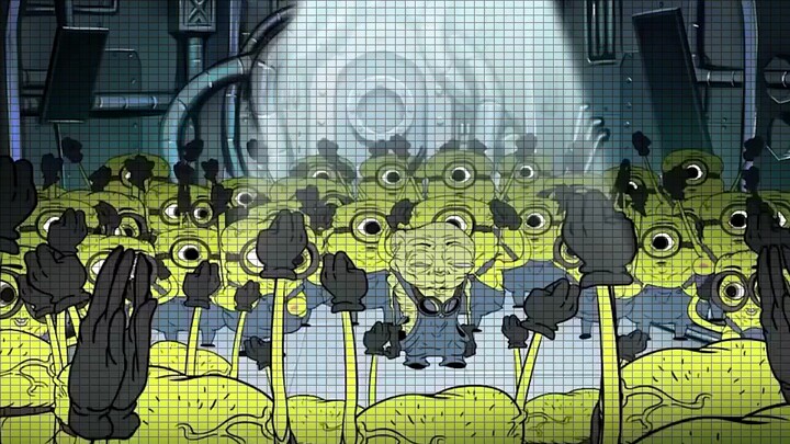 You would never guess that the Minions are actually giving birth to babies when they change their te