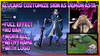 Alucar As Demon Asta Coztomized Skin Script | Mobile Legends Bang Bang | Noobqueen Ph