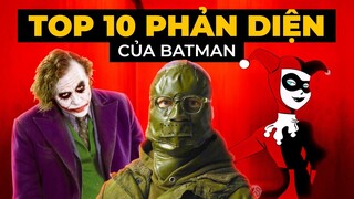 10 PHẢN DIỆN HAY NHẤT của BATMAN trên màn ảnh