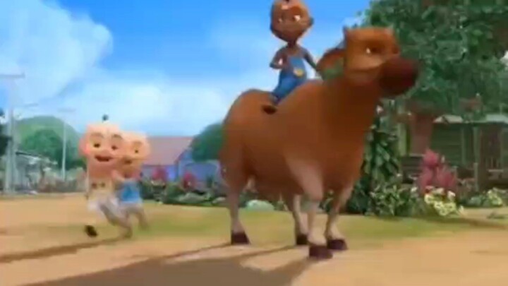 upin ipin sedang main