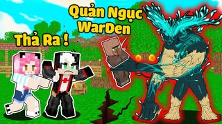 REDHOOD THỬ THÁCH GIẢI CỨU EM BÉ DÂN LÀNG KHỎI WARDEN TRONG MINECRAFT*MỀU TRỐN KHỎI NHÀ TÙ WARDEN PE