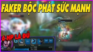 Faker bộc phá sức mạnh khi còn 6 HP, Đập máy vì bị outplay - LMHT - LOL - Skin - Montage