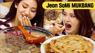 Jeon Somi's Korean Cold Chicken stew MUKBANG😋 | Thank you for the meal