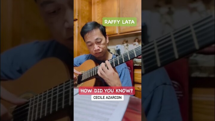 Practicing an 80s classic Original Pilipino Music (OPM). #classicalguitar #raffylata #pasigenyo