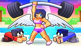 Playing as a WORKOUT GODDESS in Minecraft!