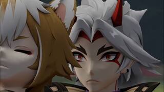 {MMD}มาเป็น FrIENDZ กันเถอะ{genshin impact/Gorou, Arataki Itto}