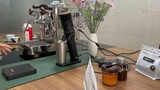 How to use Evenly DM47 electric grinder and Lelit coffee machine to make Americano coffee ?