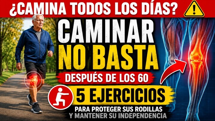 ALERTA: Si camina todos los días después de los 60, esto le falta a sus rodillas