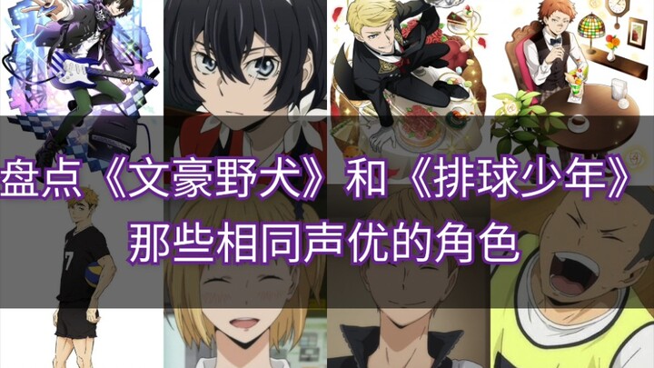 盘点《文豪野犬》和《排球少年》那些相同声优的角色