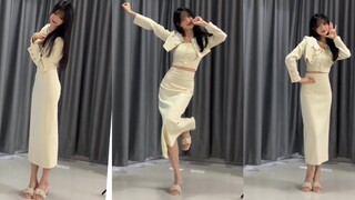 这也算是穿了一次包臀裙了吧