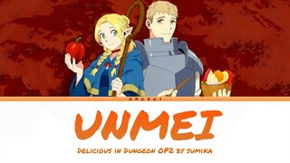 Delicious in Dungeon - Full Opening 2 [Unmei "運命" ] by Sumika | Lyrics (English-Romaji-Kanji)