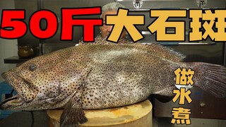 【Shangqingjiege】 Kerapu besar 50kg hanya diambil perutnya untuk direbus