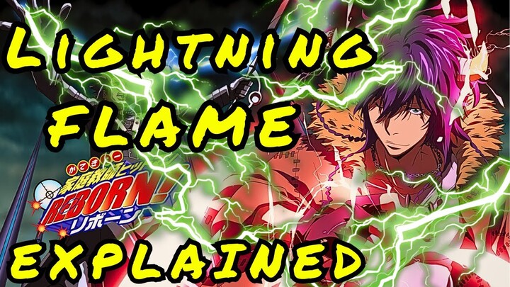 Lightning Flame Explained: The toughest Dying will Flame | #Hitman Reborn #anime