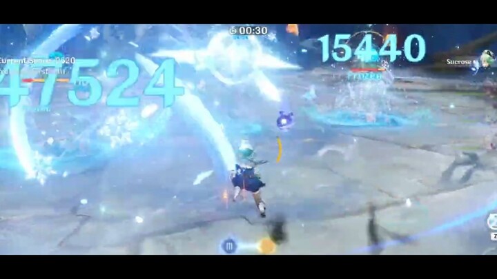 Dụi quái bốc hơi liên tục #genshinmoingay