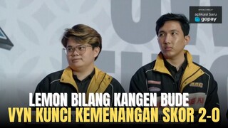 INTERVIEW RRQ VS ALTER EGO, LEMON BILANG KANGEN BUDE, KAPTEN VYN JADI KUNCI KEMENANGAN