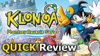 Klonoa Phantasy Reverie Series (QUICK Review) [PC]