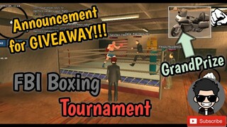 Boxing Tournament ng FBI 🥊 Manalo may $3k💵 || Announcement for our Upcoming GIVEAWAY♥️