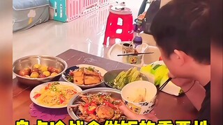 Highlighting the importance of cooking during marital cold wars! #LaughEveryTimeYouWatch #FunnyCoupl