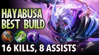 AND NO DEATH!! | HAYABUSA BEST BUILD MLBB