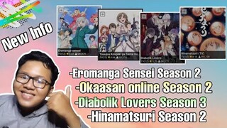 Bahas eromanga sensei s2,okaasan online s2,diabolik lover s3,hinamatsuri s2 ||Request subscriber