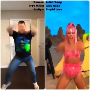 【小恶魔】灵活的小胖子Troy Miller翻跳Lady Gaga的Stupid Love