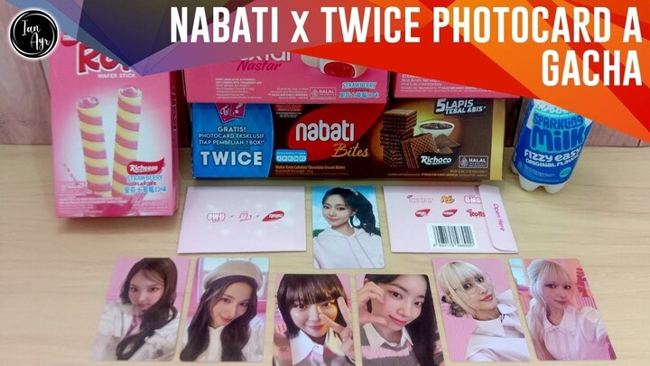 [ GACHA ] Richeese Nabati x Twice 트와이스 Photocard A Kartu Jihyo 지효 Tzuyu 쯔위 Momo 모모 Mina 미나 Nayeon 나연