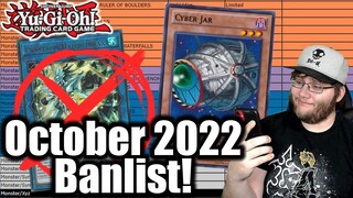 OCTOBER 2022 YU-GI-OH BANLIST IS HERE!!! Live Reaction!