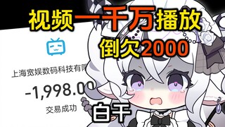 怎么有人做了一年视频b分没赚，还倒贴2000啊啊啊！！！