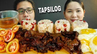 BEEF TAPA, SINANGAG AT ITLOG | TAPSILOG MUKBANG