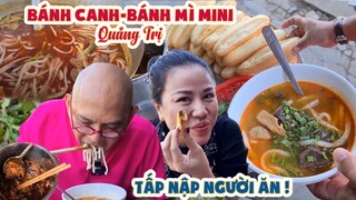 Color Man và vợ ẤN TƯỢNG với nồi BÁNH CANH dân dã và ổ BÁNH MÌ mini thịt kho tại chợ quê Quảng Trị !