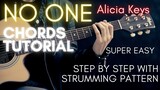 Alicia Keys - NO ONE Chords (Guitar Tutorial) for Acoustic Cover