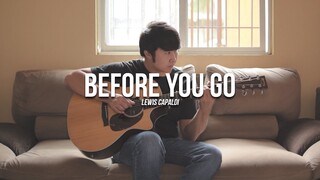Before You Go (WITH TAB) Lewis Capaldi | Fingerstyle Guitar Cover | Lyrics