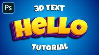 How to Make 3D text in Photoshop Step by step Tutorial #shorts #viral #tech #money