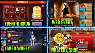FREE FIRE!! BOCORAN MISTERY SHOP FF BULAN MARET, EVENT DISKON, TOP UP BONUS