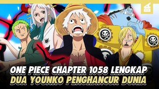 OP 1058 Lengkap, Bergeraknya Yonko Ke Era Baru!!! PENJELASAN ONE PIECE 1058 LENGKAP