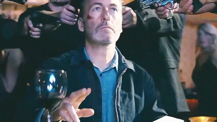 A lone man single-handedly wiped out an entire gang.