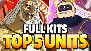 BOTH TOP 5 UNITS! FULL KITS OF DESPAIR VETTO + GUELDRE! INSANE GREEN BUFFS! | Black Clover Mobile