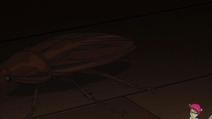 Saiki turned himself into the size of a coin, only to encounter the cockroach he feared the most.