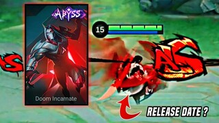 MOSKOV ABYSS "DOOM INCARNATE" SKIN RELEASE DATE || MLBB NEW SKINS || MOBILE LEGENDS
